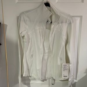 Lululemon athletica define jacket in white size 6 (brand new)
